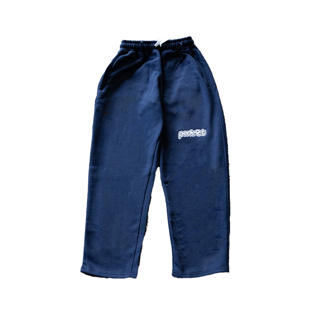 Straight-Leg Sweatpants - Navy Blue